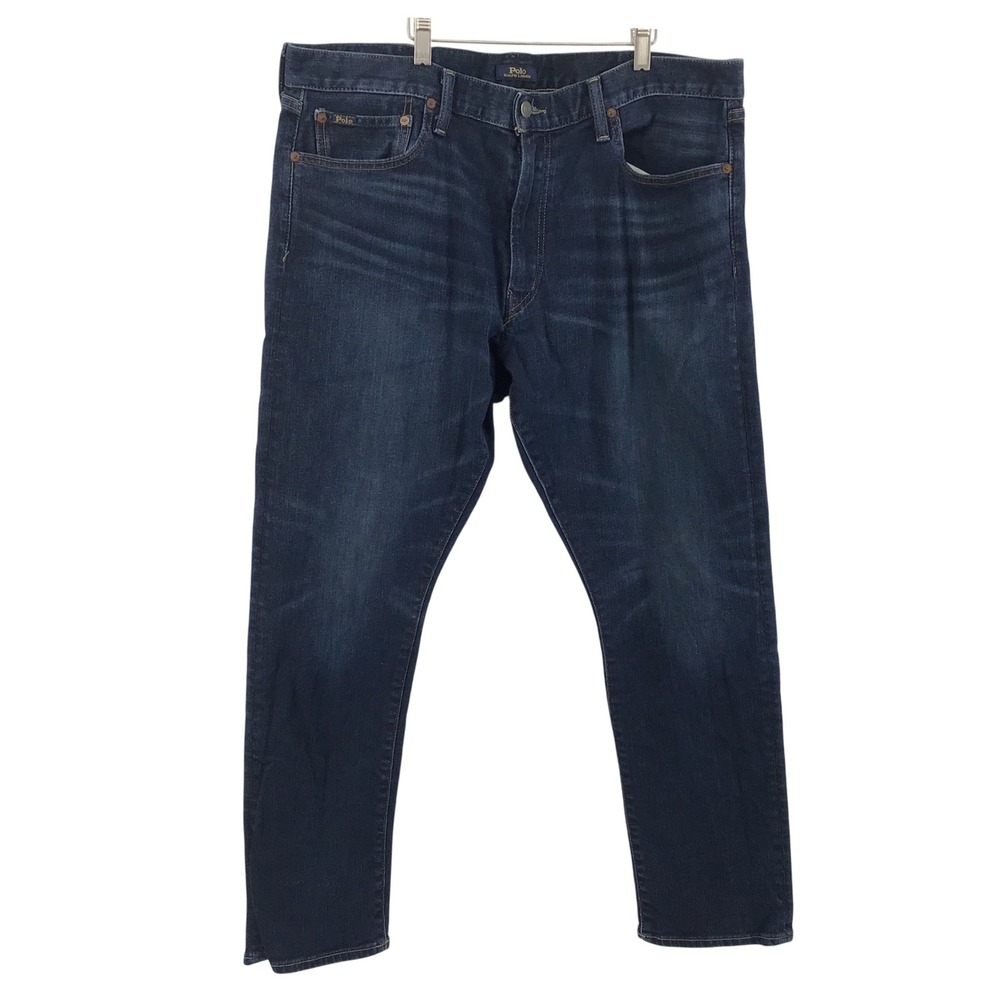 Polo Ralph Lauren Sullivan Dark‎ Wash Jeans Mens 38x30 Indigo Denim